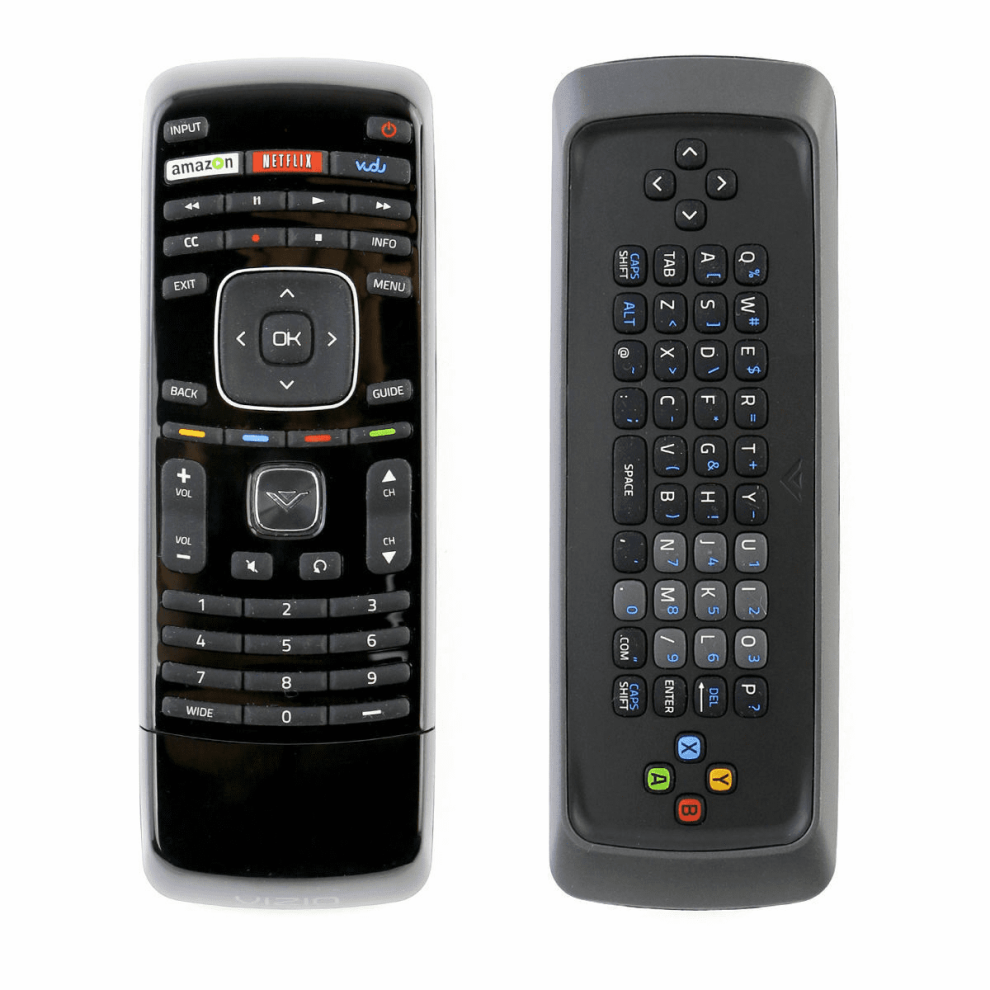 New Xrt300 Qwerty Keyboard Remote Control Fit For Vizio Lcd Led Smart Tv With Amazon Netflix Vudu App Key 9083649017340