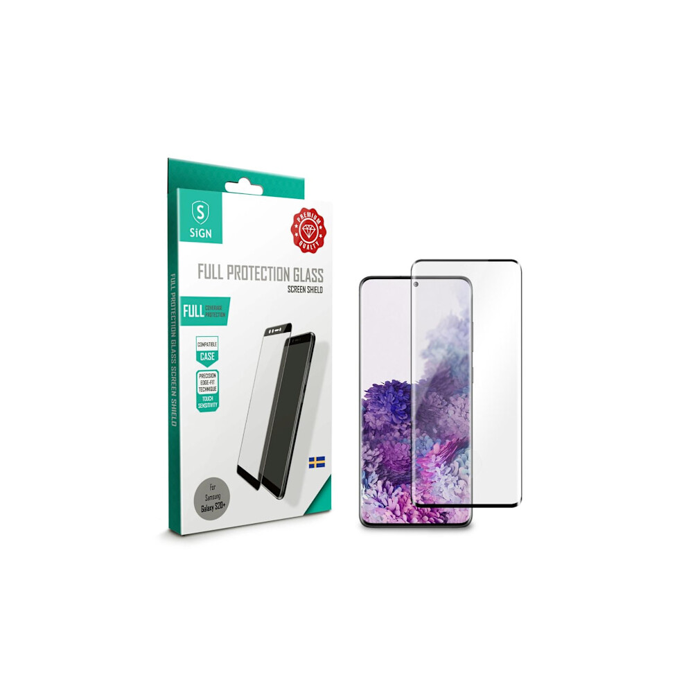 Sign Full Coverage Tempered Glass Screen Protector For Compatible With Samsung Galaxy S20 Plus 9071309737974