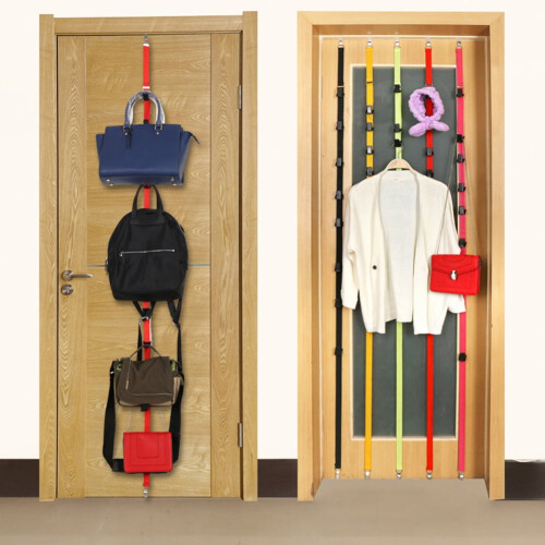 SUSUchens Adjustable Hanging Hook Rack Rope Door Hanger Clothes Bag Hat Storage String 2