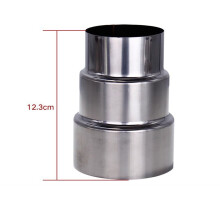 GDHOME Stainless Steel Flue Liner Reducer / Tubing Connector Chimney Adaptor Stove Pipe