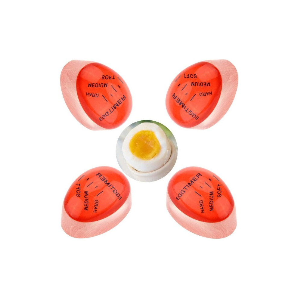Egg timer, 4-pack color-changing egg timer