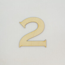 stuk, 15 cm x 0,6 cm houten cijfers, 2 inch (ca. 15 cm x 0,6 cm) in het lettertype Copperplate Gothic Bold. Ideaal voor knutselprojecten en diverse