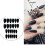 Kunstnagels, nageltips, matte kleur, wit 2