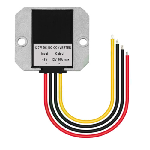 MoreChioce Omvandlare Regulator Golfbil Strömtransformator 36V48V till 12V10A Bilström DC Step-Down Modul 1