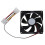 Ventola di raffreddamento per PC in plastica nera DC12V4Pin 90mm x90mm x25mm 1
