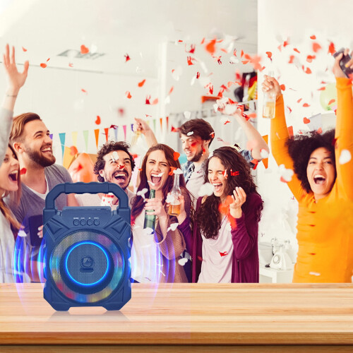 Ηχείο Bluetooth VALSEEL για εξωτερικούς χώρους, Φορητό ασύρματο ηχείο με πολύχρωμο φως, 1