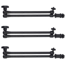 3 bracci magici articolati regolabili da 20 pollici con attacco a slitta per luci LED, rig DSLR e monitor LCD.