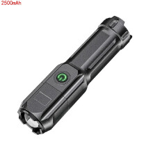 2024Super waterdichte en valbestendige tactische zaklamp LED18650 lumen zoom USB oplaadbaar wildvissen jagen kamperen