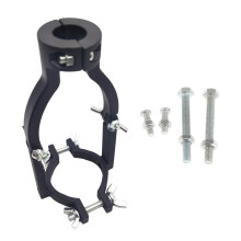 Square Hole Drill Bit Adapter Bracket Sturdy Clamp Diameter between 38mm to 55mm, Professional for Drill Machine Attachment black with 4x parts