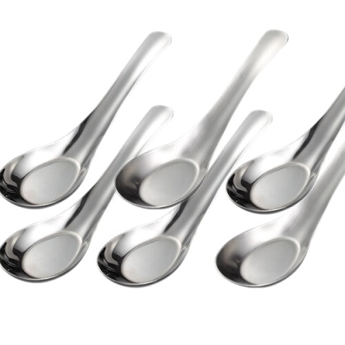 Asian Soup Spoon - Stainless Steel 2-pack 6-pack