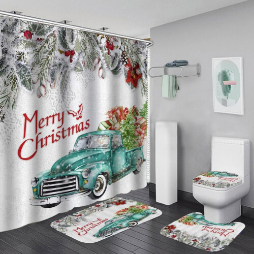 God Jul Duschdraperiset, 4-delat set