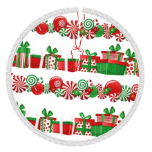 Jupe de sapin de Noël 91 cm (36 pouces), tapis de sapin pour les fêtes d'hiver, jupe de sapin pour décorations de Noël rustiques