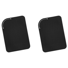 2X Black Silicone Heat Travel Mat, Anti-Heat Pad for Hair Straighteners,Flat Irons and Other Hot Styling Tools