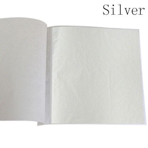 100 Sheets Gold Foil Gilding Crafts Craft Paper Silver
