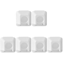Hook Curtains Rods 6 Pcs Support Towel Rack Holder Hardware Brackets Door Heavy White Plastic