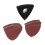 51pcs Multitool Sandpaper Kit with 80mm Triangular Pad, 60-240 Grit Sheets for Oscillating Tools, Compatible with Fein Multimaster, Ryobi, Hitachi, 8