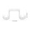 Curtain Rod Bracket Bar Holder Drapery Brackets Hooks Ceiling Mount Racks Double 6