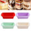 Silicone Baking Mould Rectangle Cake Pans Mini Loaf Pan Bread Toast Kitchen 8
