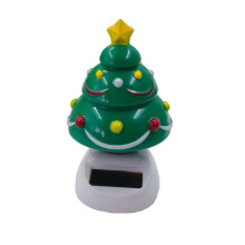 Funny Christmas Solar Powered Ornaments Console Dashboard Interior Accessory