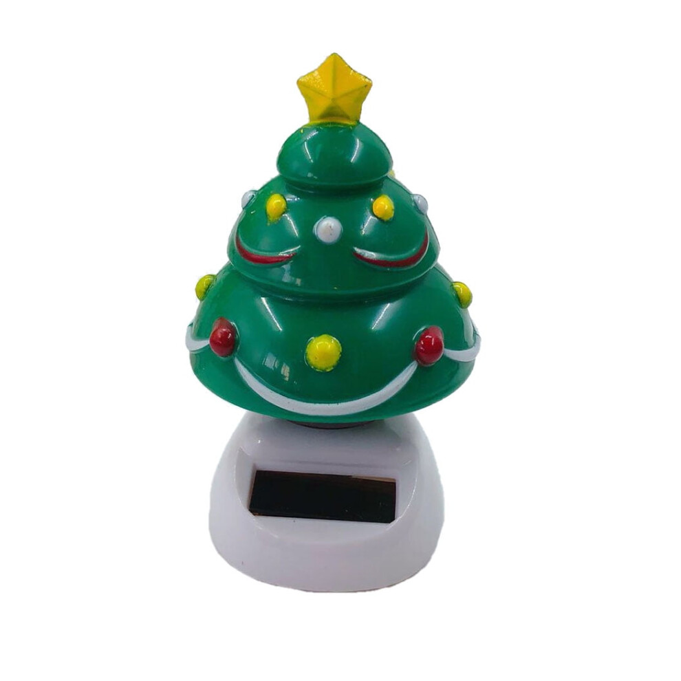 Funny Christmas Solar Powered Ornaments Console Dashboard Interior Accessory 9083649020456