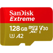 128GB Extreme roSDXC UHS-I Memory with Adapter - Up to 160MB/s, C10, U3, V30, 4K, A2, ro SD -