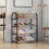 Simple shoe rack Shoe cabinet WHITE White 4