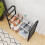 Simple shoe rack Shoe cabinet WHITE White 2