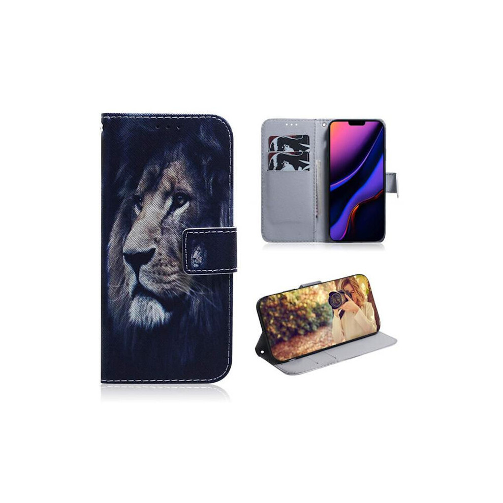 Wallet Case Compatible With Apple Compatible With Iphone 11 Pro Max - Lion 9083649022115