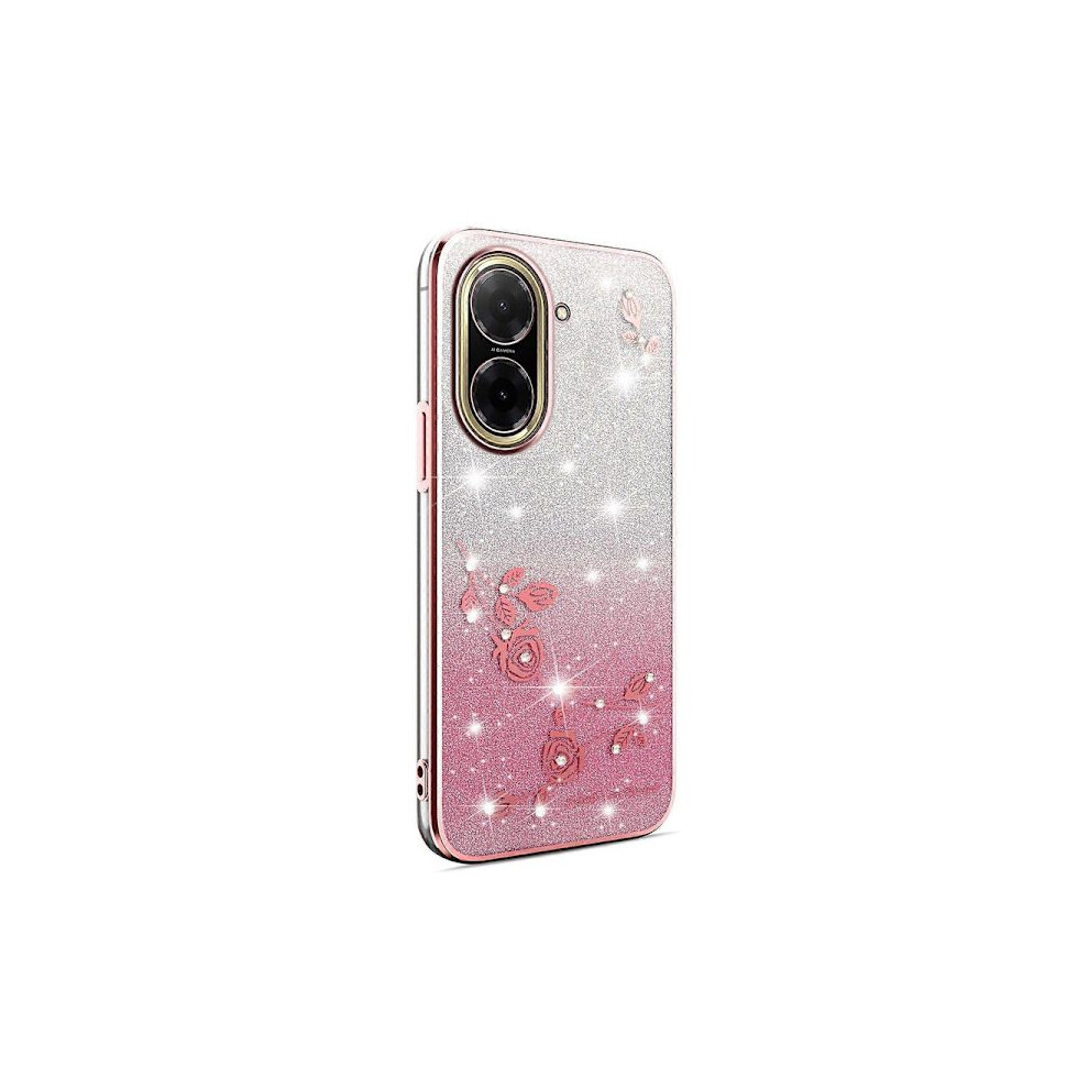 Kadem Case For Compatible With Xiaomi Redmi A5 4G (171.7Mm) Poco C71 4G Case Flower Tpu Flexible Gradient Phone Case (Fmy) G Pink 9083649022085