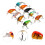 WALFRONT Plastic Versatile Fishing Lures, 9 Count 6