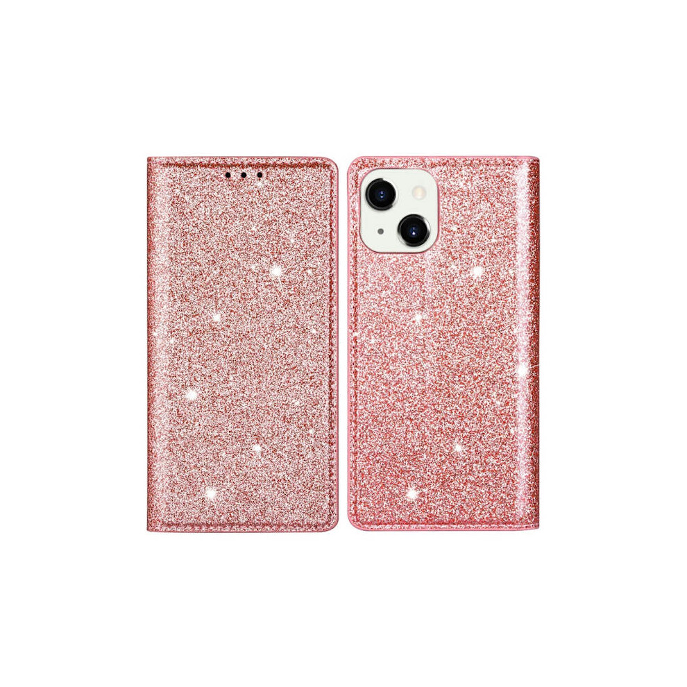 Glitter Wallet Case Compatible With Iphone 13 Rose Gold 9083649022191