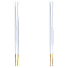 2 PCS Flatware Stainless Steel Chopsticks Cuisine Chopsticks Lightweight Home Chopsticks