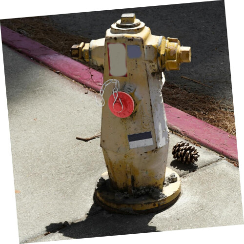 Fire Hydrant Cap Replacement with Safety Chain, Rust Resistant Durable Iron Hydrant Nozzle Cap 1