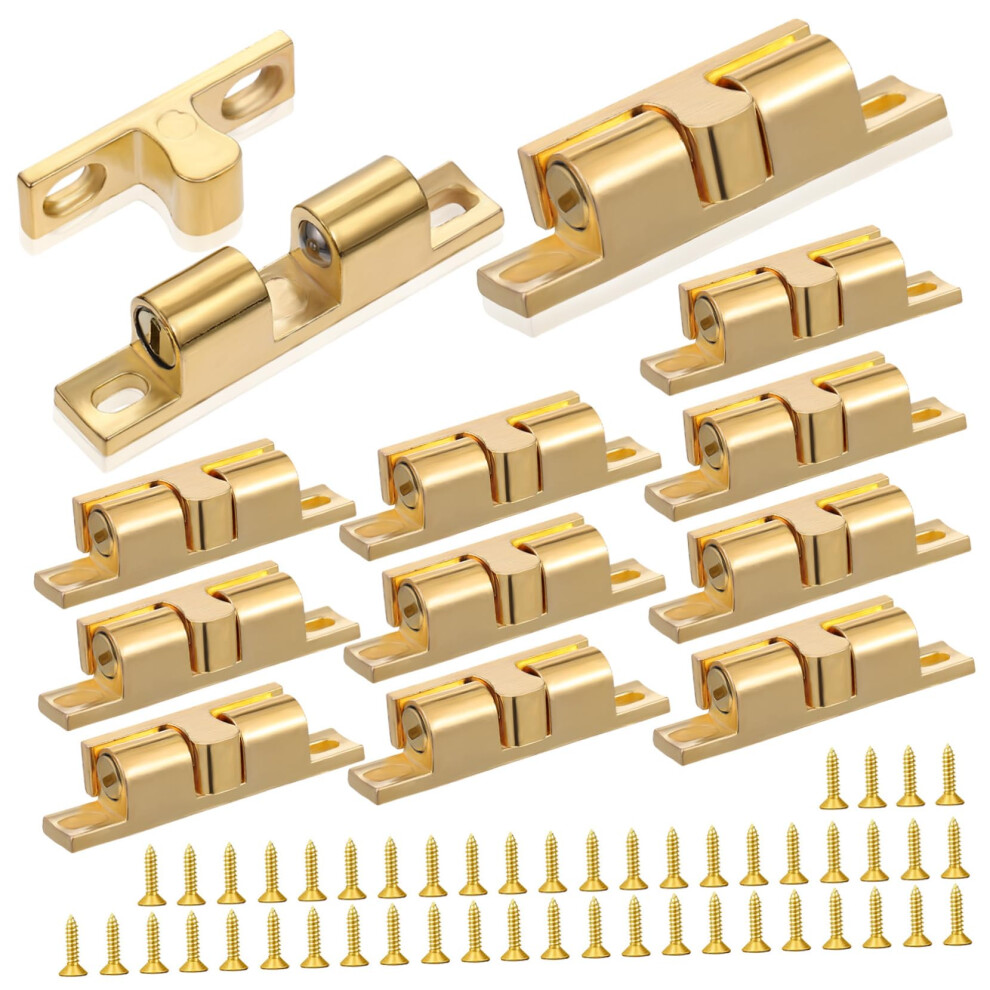12Pcs Rv Cabinet Latches Double Ball Catch Set Zinc Alloy Door Hardware Secure Door Retention 9113335058729