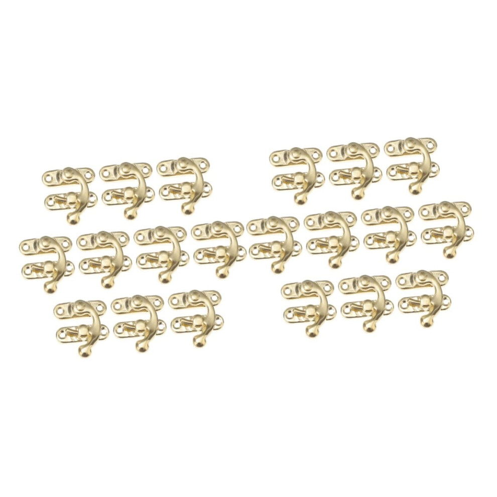 20Pcs Antique Jewelry Box Hinges And Latches Vintage Iron Swing Clasp For Cabinets And Crafts 9164114670274