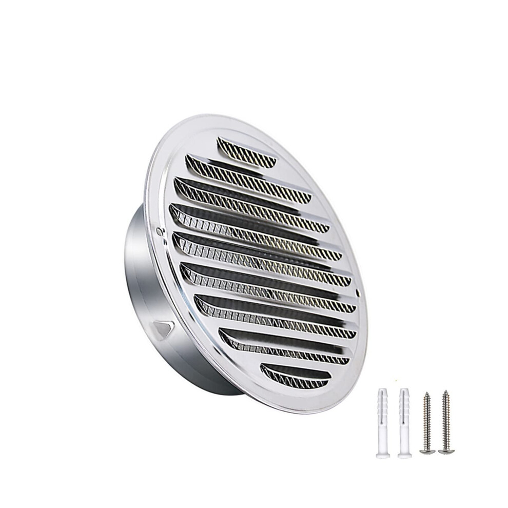 Ventilating Fan Dome Vent For Bathroom, Kitchen, Dryer Exhaust Hose, Ac Units, 150Mm Silver 9174973030027