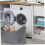 Firewood Basket Felt Storage Bin with Sturdy Handles Foldable Design for Logs Newspapers Grey 4