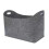 Firewood Basket Felt Storage Bin with Sturdy Handles Foldable Design for Logs Newspapers Grey 1
