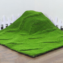 Artificial Moss Mat Fake Grass Moss with Realistic 3D Texture for Home Garden Patio Landscaping 1x1m