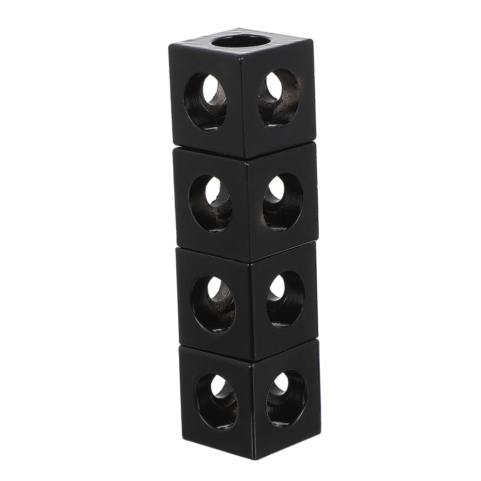4Pcs 2020 Aluminum Extrusion Corner Bracket Cube Black Tslot Connector For 3D Printer And Cnc 9113335059290