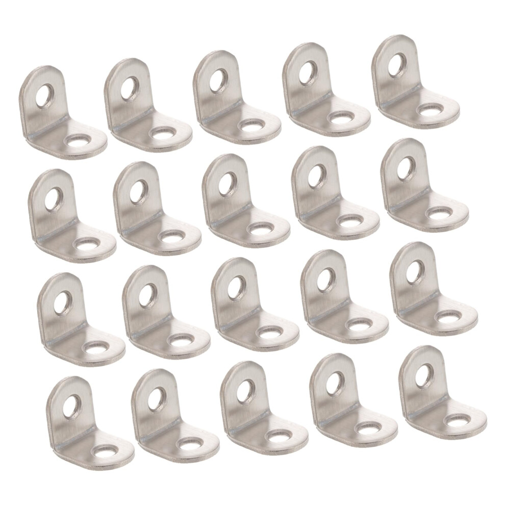 20Pcs Heavy Duty L Bracket Corner Brace For Shelves And Cabinets Furniture Support 9113335059368