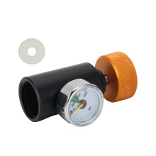 CO2 Refill Adapter for SodaStream with 3000psi Pressure Gauge LeakProof Connector Kit