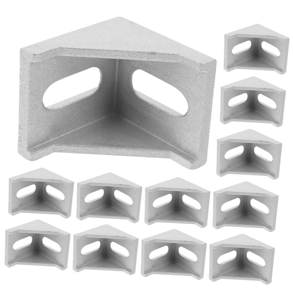 20Pcs 2020 Aluminum Extrusion Corner Brackets, Precise Fit L Shape Connectors, Silver 90 Brace 9164114671257