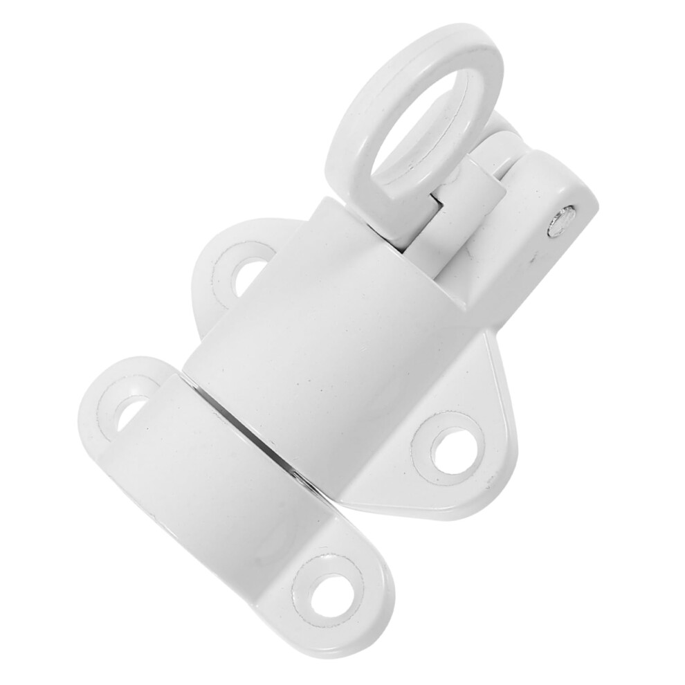 Sliding Door Lock Aluminum Flush Bolt White Indoor Security Latch For French Or Bedroom Door 9164114671288