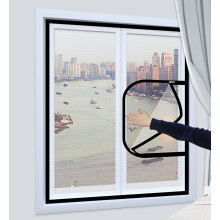Cat Safety Window Screen with Zipper, TearResistant Pet Proof Mesh, Removable and Breathable Net