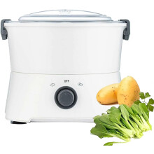 Electric Potato Peeler Automatic Machine with Vegetable Dryer for Home and Commercial Use