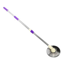 Mop Replacement Handle Telescopic Stainless Steel 360 Rotating Pole for Spin Mop Commercial Purple