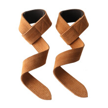 Weightlifting Straps with Enhanced Grip Support for Deadlifts and Strength Training Brown