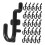 50pcs Plastic Pegboard Hooks JShaped Garage Accessories for Secure Tool Storage and Easy Installation 1