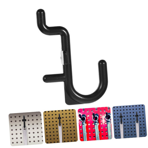 50pcs Plastic Pegboard Hooks JShaped Garage Accessories for Secure Tool Storage and Easy Installation 2